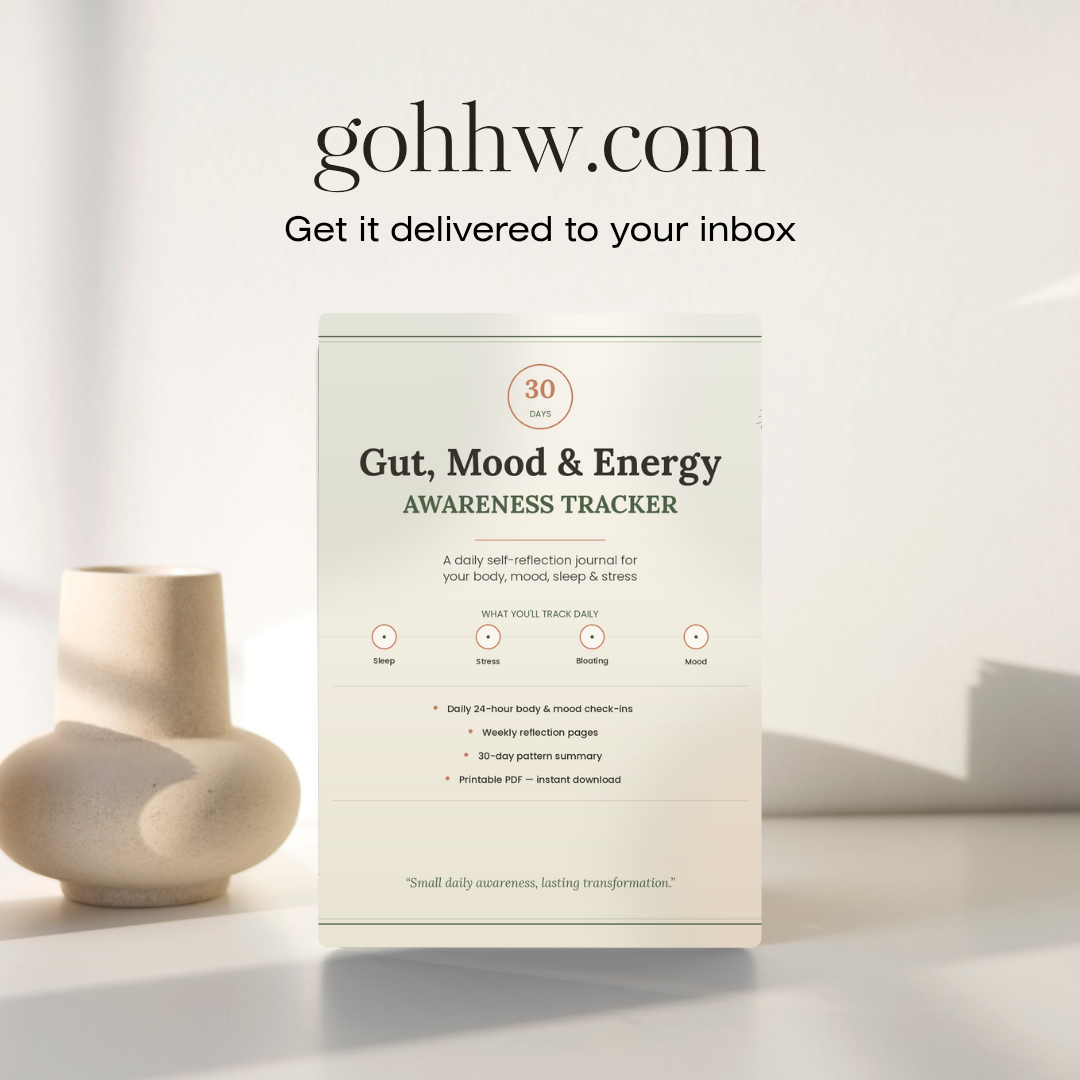 30-Day Gut, Mood & Energy Awareness Tracker